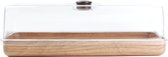 Boîte de rangement pour gâteaux avec Stolp Plastic Woodlook 39x16cm