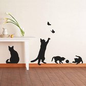 muurstickers wallstickershop.eu | decoratie kamer | set van katten