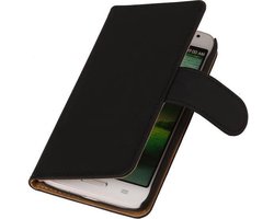Sony Xperia Z3  Book Case Effen Zwart Hoesje