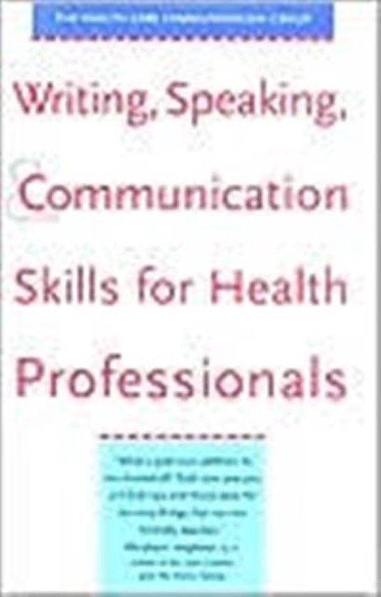 Writing, Speaking and Communication Skills for Health Profes ... - cover