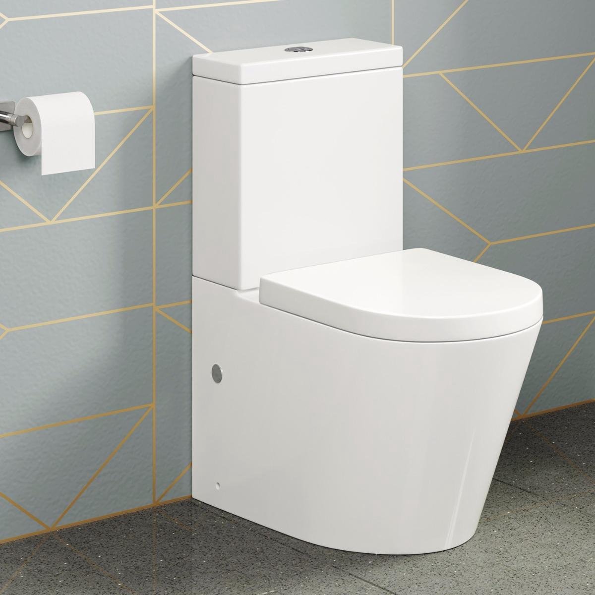 Dusver Dwaal Wederzijds Staand Toilet Lyon II Compleet Met Spoelbak En Softclose Zitting | bol.com