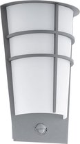 EGLO Breganzo 1 - Buitenverlichting - IP44 - Wandlamp - 2 Lichts - Zilver - Wit