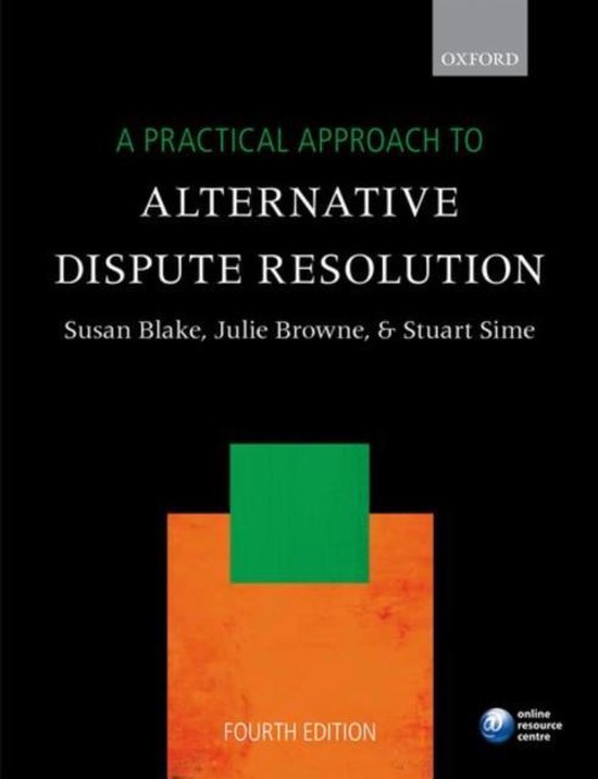 A Practical Approach to Alternative Dispute Resolution - cover