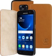Bugatti Booklet Case Oslo voor Samsung Galaxy S7 - Bruin