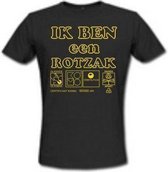 Benza T-Shirt IK BEN een ROTZAK - Leuk/Grappig/Mooi/Funny - Bruin/Maat XL