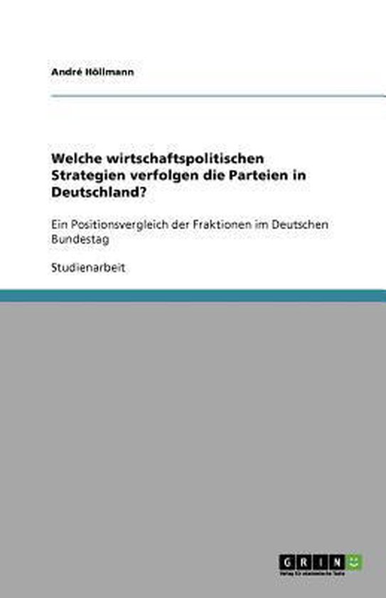 Foto: Welche wirtschaftspolitischen strategien verfolgen die parteien in deutschland 