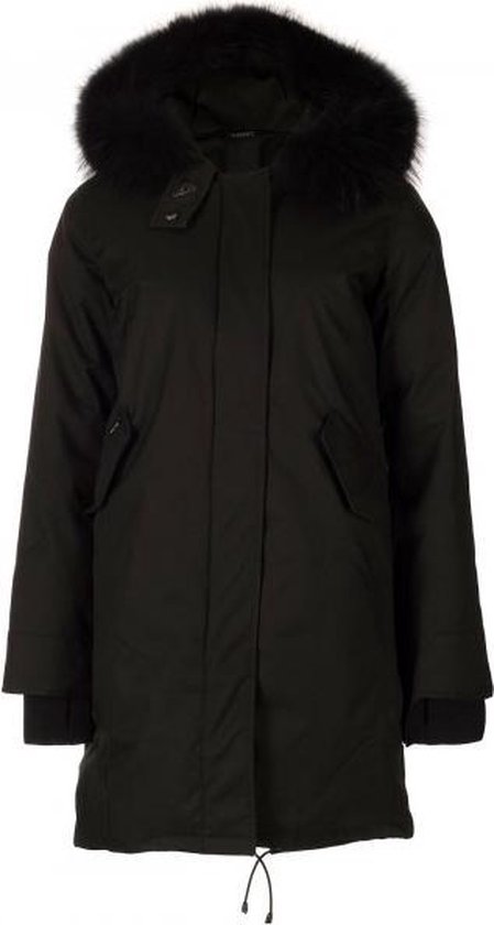 Wegenbouwproces gids beheerder Maat XXXL - airforce dames winterjas – fishtail herringbone long parka ttt  – true black | bol.com