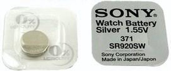Ansichtkaart Verder Verhoog jezelf Sony 371, SR920SW SR69, V371 knoopcel horlogebatterij | bol.com