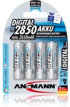 Ansmann NiMH 1.2V AA 2850mAh fotobatterij 5030862 inclusief AccuSafe-batterijbox