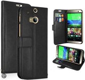 Kds Ultra Thin Wallet case hoesje HTC One M8 zwart