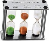 Perfect Tea Zandloper voor de perfecte thee - 3, 4 en 5 minuten