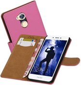 Bookstyle Wallet Case Hoesjes voor Huawei Honor 6 A Roze