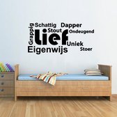 Muursticker - Lief - 50x110 - Zwart