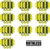 Afbeelding van het spelletje deDartshop 10 Sets (30 stuks) Ruthless flights Multipack - Geel - darts flights