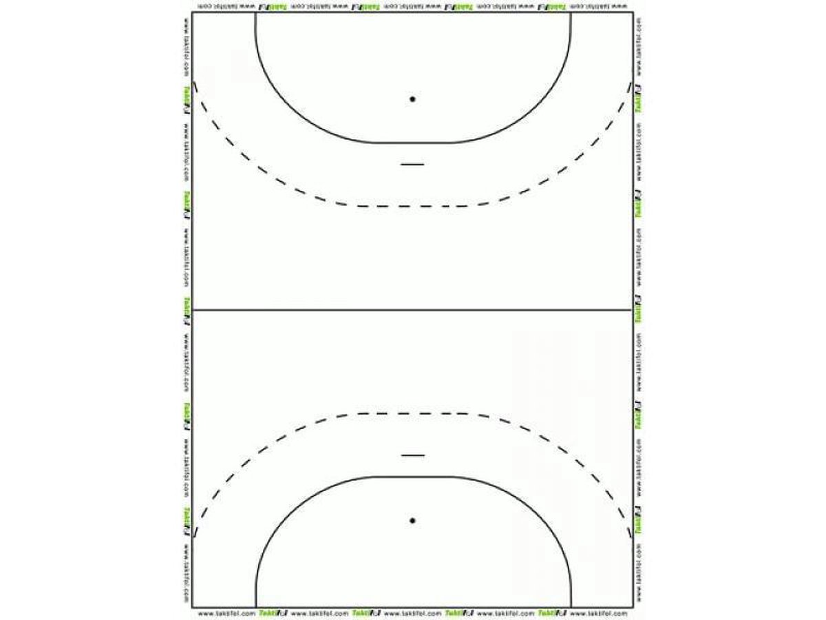 Taktifol Handbal - Speelveldfolie - White board folie