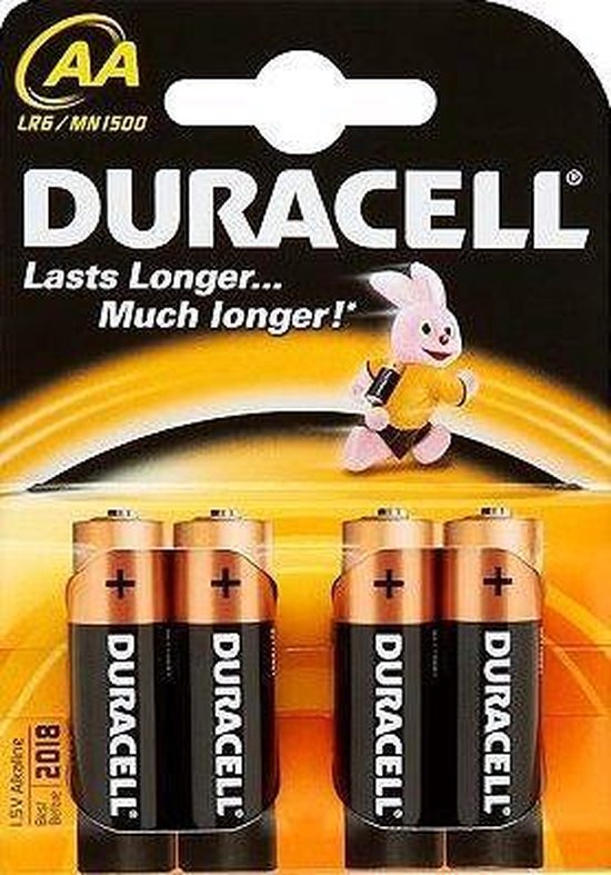 bioscoop vloek kan zijn Duracell Basic AA Batterijen - 4 stuks | bol.com