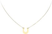 Glow ketting hoefijzer - goud (14kt)- 40+3cm