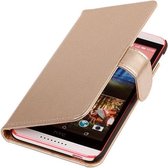 PU Leder Goud HTC Desire 820 Book/Wallet Case/Cover
