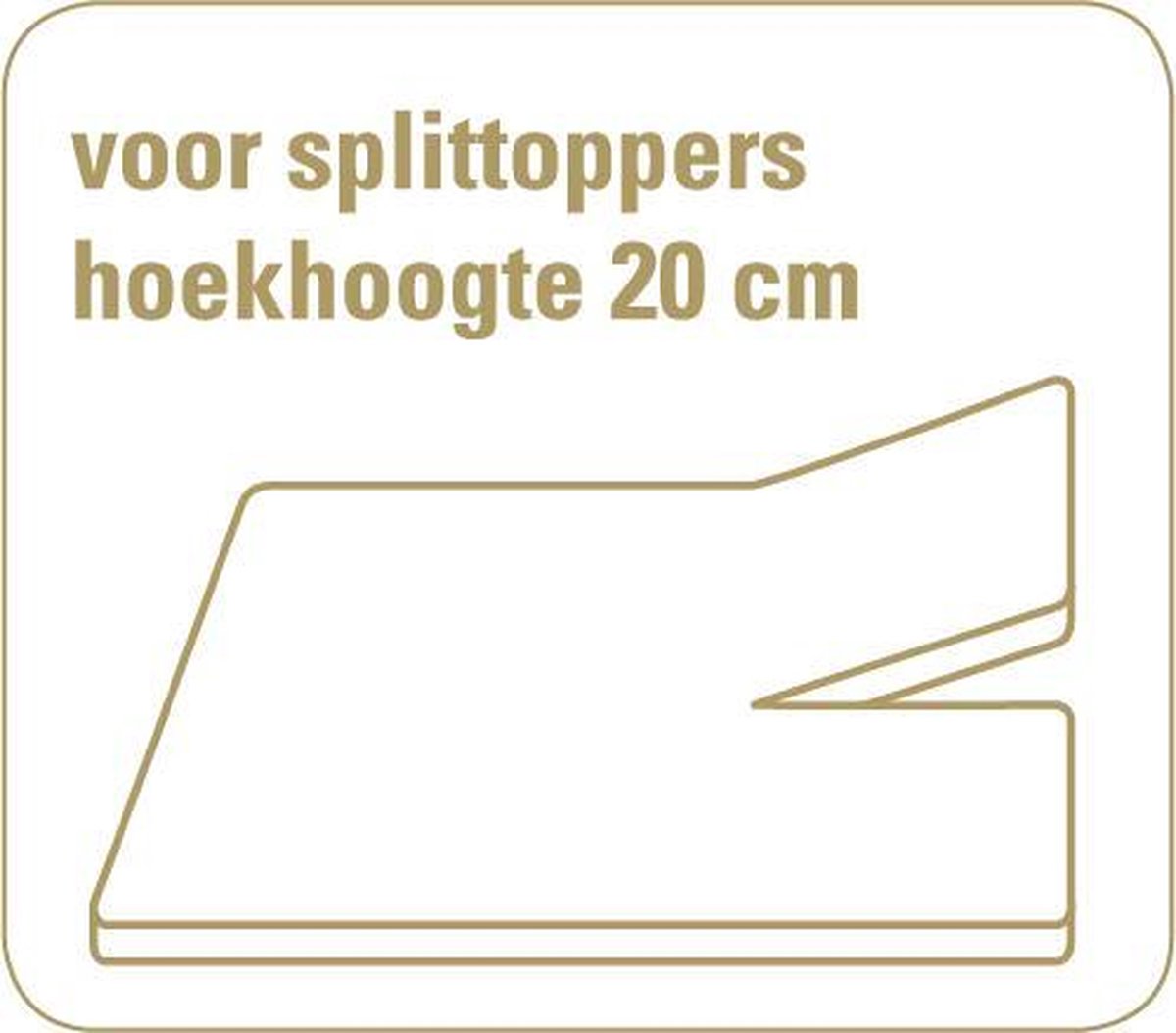 Cevilit Maxima - Splittopper hoeslaken - wit 180/200-220