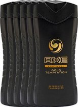Axe Gold Temptation For Men - 6 x 250  ml - Douchegel - Voordeelverpakking