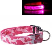 LED Halsband Camo ROZE - XL