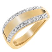 Orphelia RD-33092/54 - Ring - geelgoudkleurige 18 Karaat - Diamant 0.48 ct