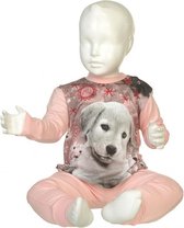 Fun2Wear Puppy Pyjama All Over Pink maat 74