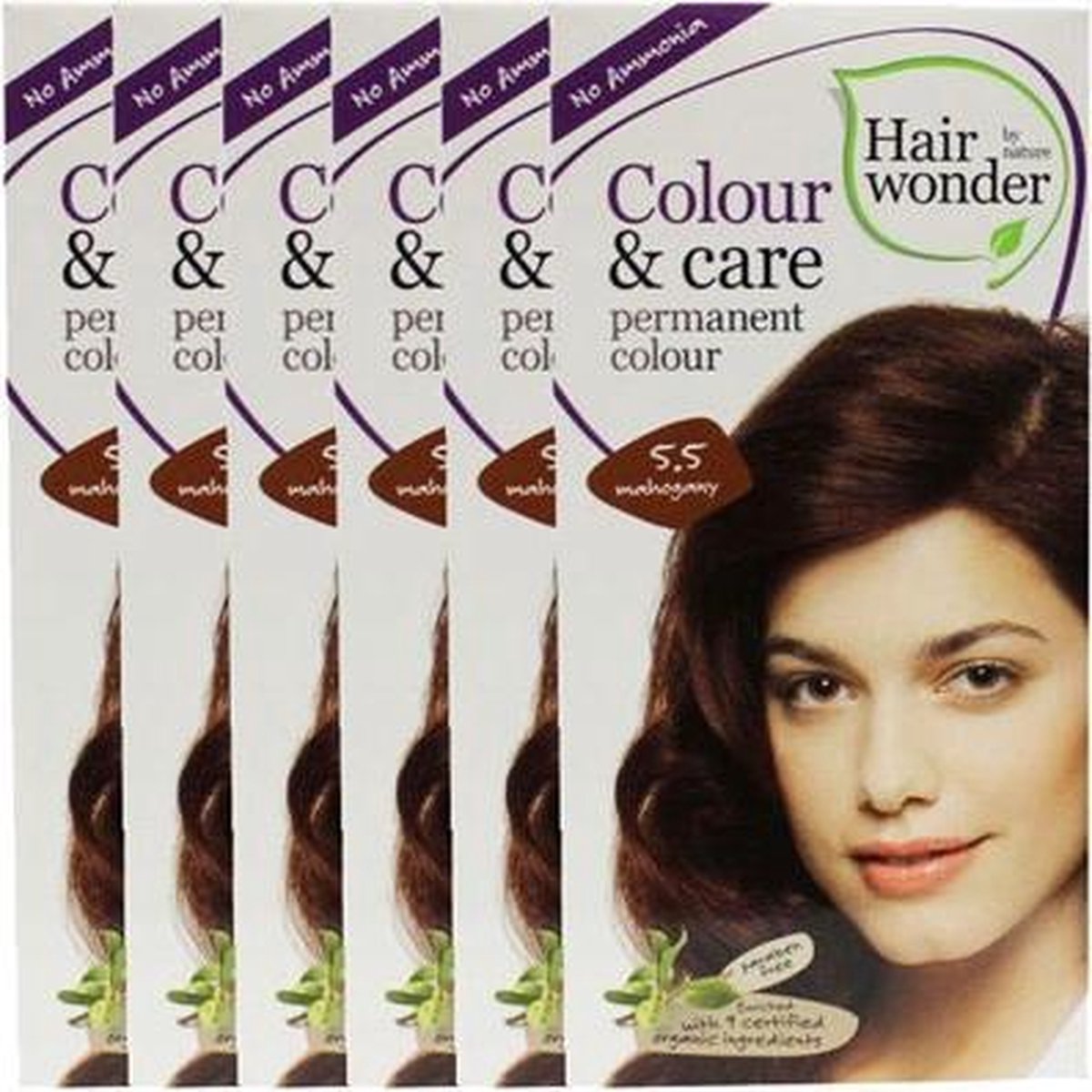 Hairwonder Colour And Care 5.5 Mahonie Voordeelverpakking