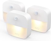 Anker Eufy Lumi LED SENSOR-lamp / Draadloos - 3 stuks - Bewegingssensor - Ledlamp - Binnen Lamp - Nachtlamp - Nachtlampje - Werkt op 3 AAA batterijen - Wit - 1e generatie