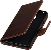 Mocca Pull-Up PU booktype wallet cover hoesje voor Samsung Galaxy A3 2016