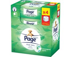 Page - Vochtig toiletpapier Aloë Vera - 4x 38 stuks