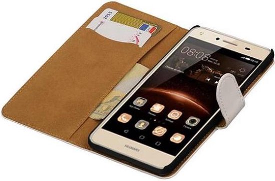 Coque Huawei Y5 II Plain Bookstyle Wit