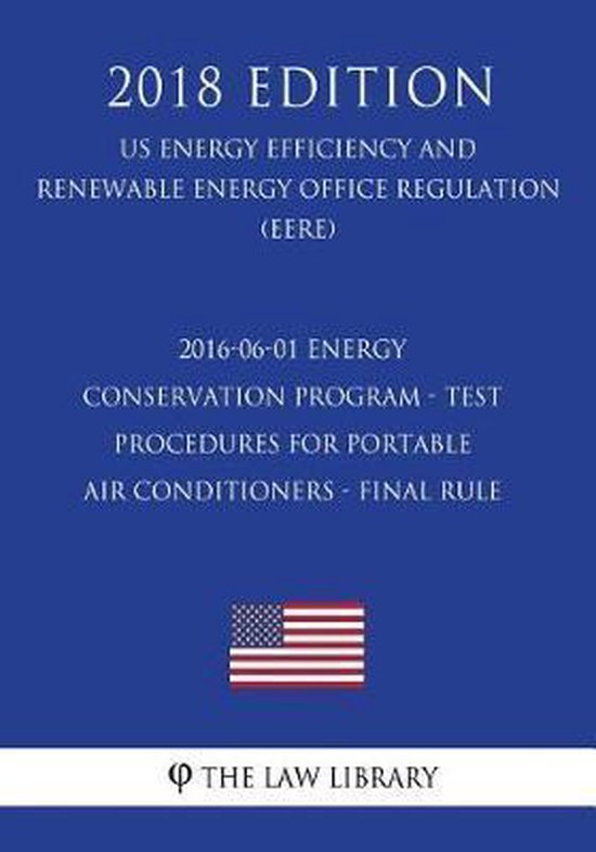 2016-06-01 Energy Conservation Program - Test Procedures for ... - cover