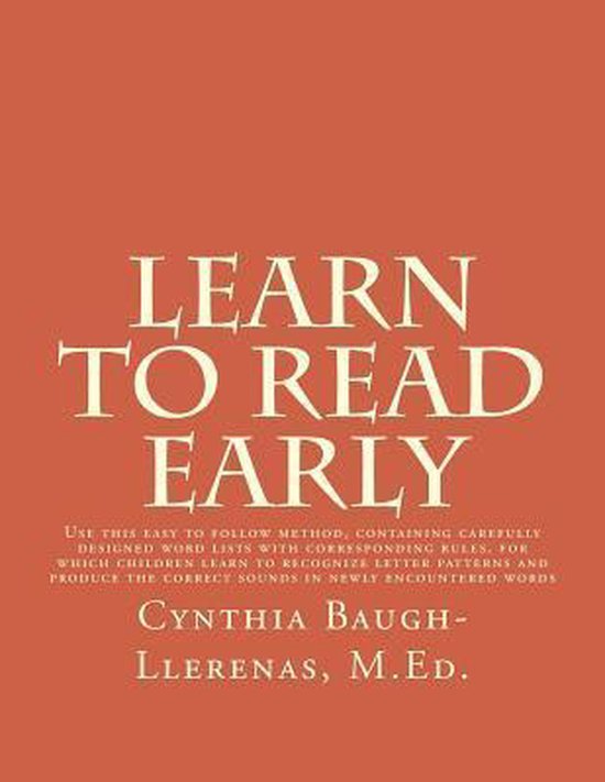 Learn to Read Early - cover
