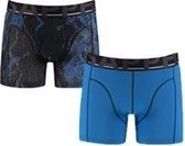 Sapph Boxershort - Katoen - French Blue & Safari Night Print - S