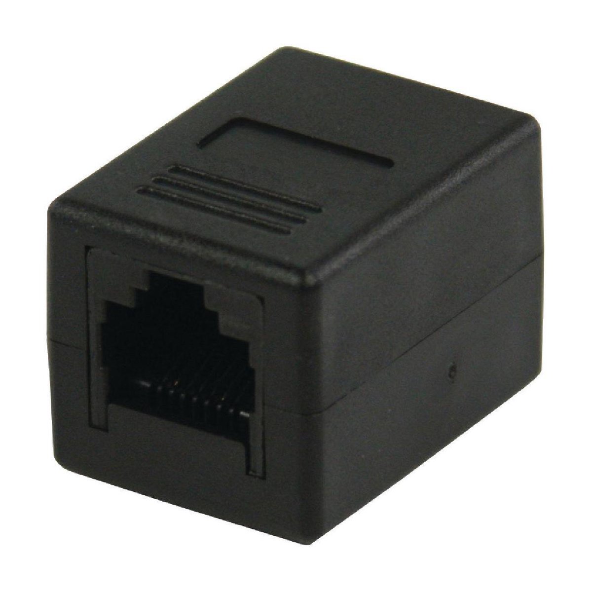 CAT6 Netwerk Adapter RJ45 (8/8) Female - RJ45 (8/8) Female Zwart