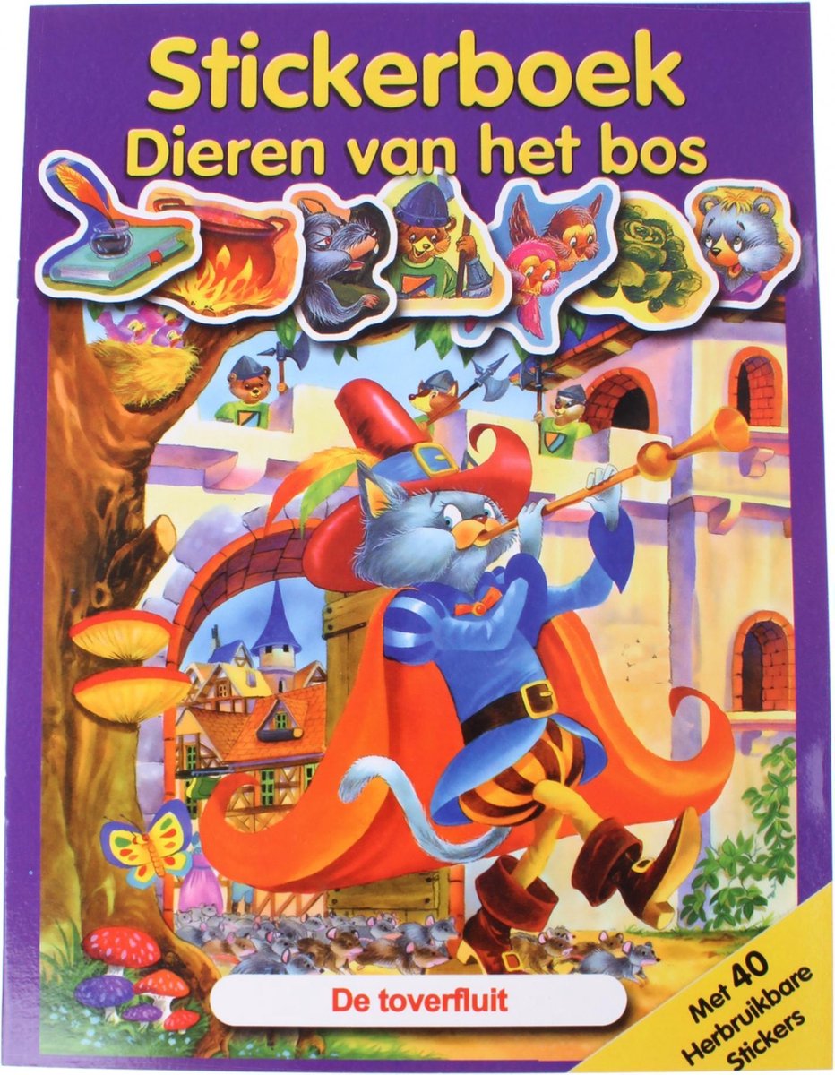 Flash Stickerboek Dieren Van Het Bos: De Toverfluit