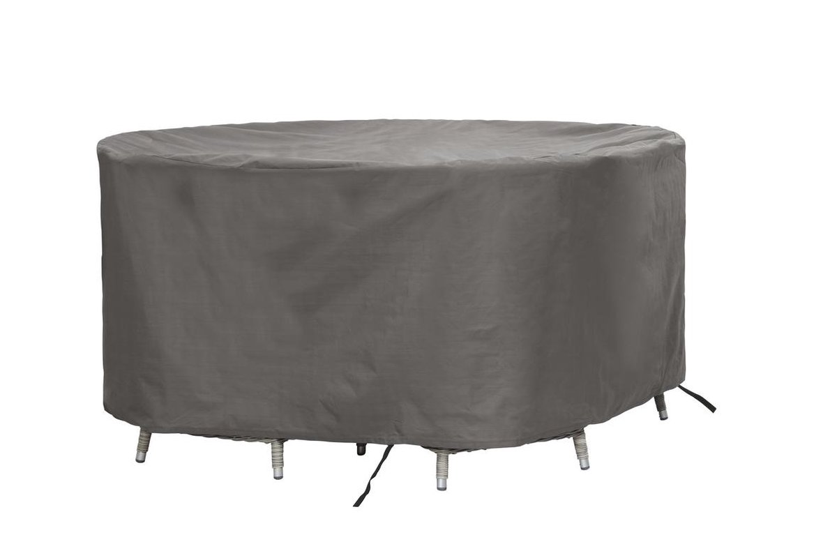 Premium Zeildoek Hoes Voor Ovale Tuintafel 240x120x75 Cm - Zwart, Waterdicht 6000 Mm, 900D Polyester - Handgemaakt In Berlijn