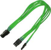 Kabel Nanoxia PCI-E 6- auf 6+2-Pin, 30 cm, neon-groen