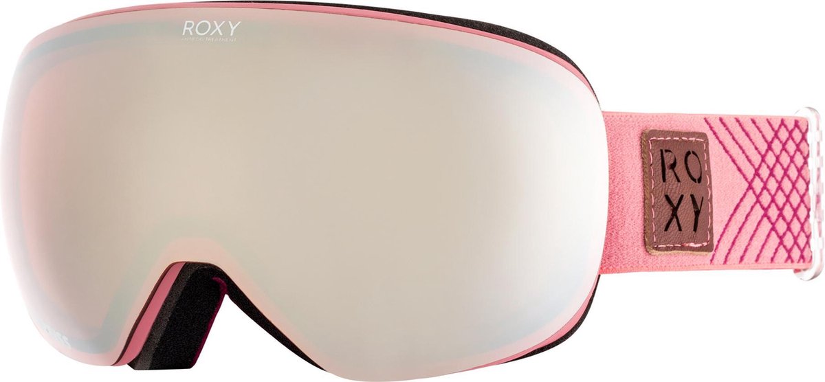 Roxy Popscreen Skibril Dames - Dusty Cedar - One Size | bol.com