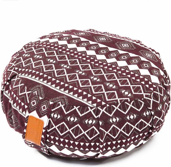 DoYourYoga - Yoga Kussen - »Vishnu« - Rond Meditatiekussen Met Bio Organische Spelt Vulling H15cm Diam30cm Style 1