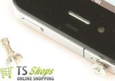 Diamond Bling Earphone Jack anti dust plug Transparant voor Apple iPad iPhone iPod