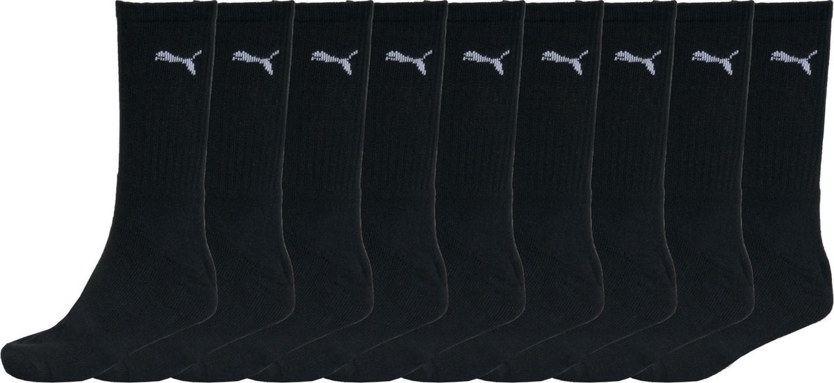 Puma Basic Sport Sokken 9-pack Sokken regular – Unisex Zwart