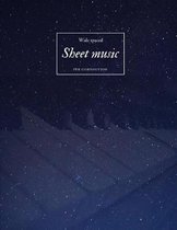 Wide Spaced Sheet Music for Composition
