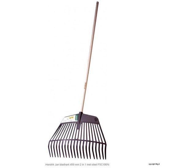 Hendrik Jan - Bladhark - Kunststof - 45 cm - 2-in-1 - Compleet — afbeelding 3