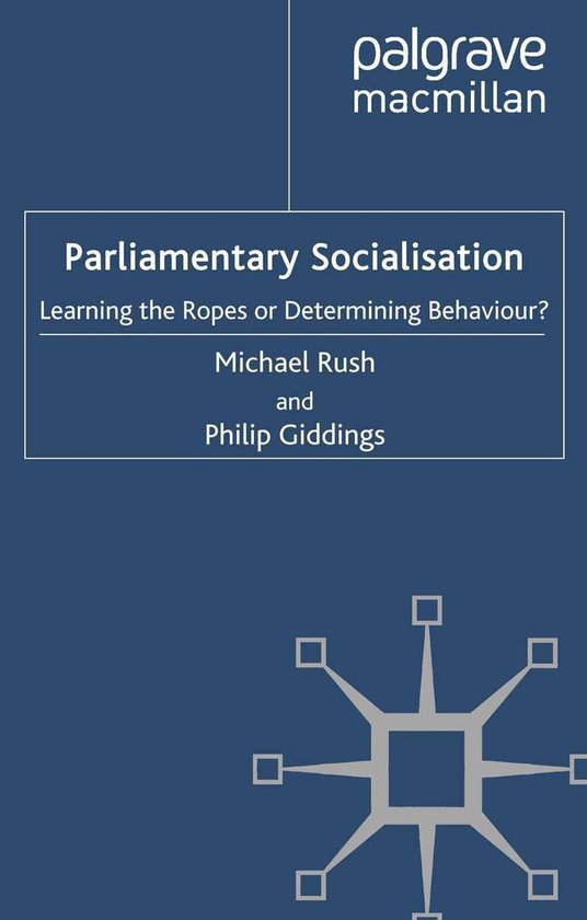Understanding Governance - Parliamentary Socialisation - cover