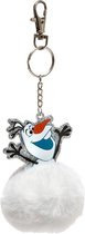 Pluche witte Olaf Disney Frozen sleutelhanger 8 cm
