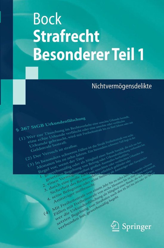 Social Science and Law (German Language) - Strafrecht Besond ... - cover