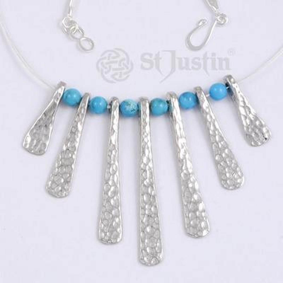 Egyptian turquoise bead hanger