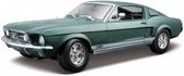 Ford Mustang GTA Fastback 1967 Groen 1-18 Maisto